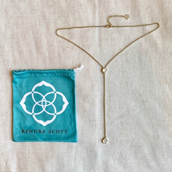 Kendra Scott MASON NECKLACE in GOLD & IVORY PEARL - Picture 1 of 4